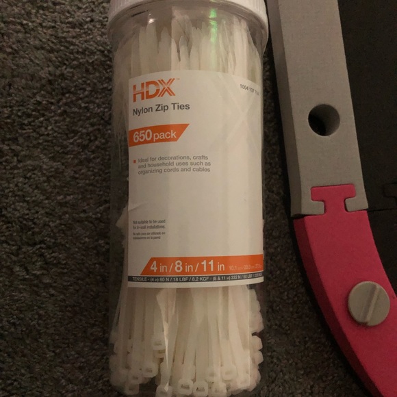 650 Pack of White Zip Ties sizes are 4in/8in/11in - Picture 1 of 8